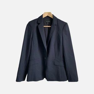 ANN TAYLOR | EUC One Button Blazer Navy Dot
